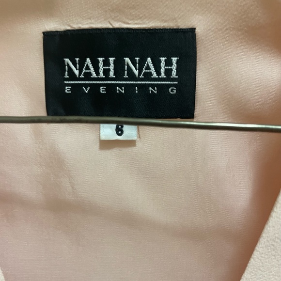 NAH NAH Blush Pink Evening Gown Size 6 Perfect Mother-of-the-Bride Dress - Picture 5 of 11